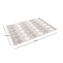 Agra Carpet, Light Grey & White - 240x320 Cm -decoration 5110200301755 5