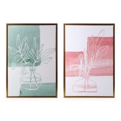 Acacia 2-Piece Canvas Framed Art Set, Multicolour - 54x79 Cms