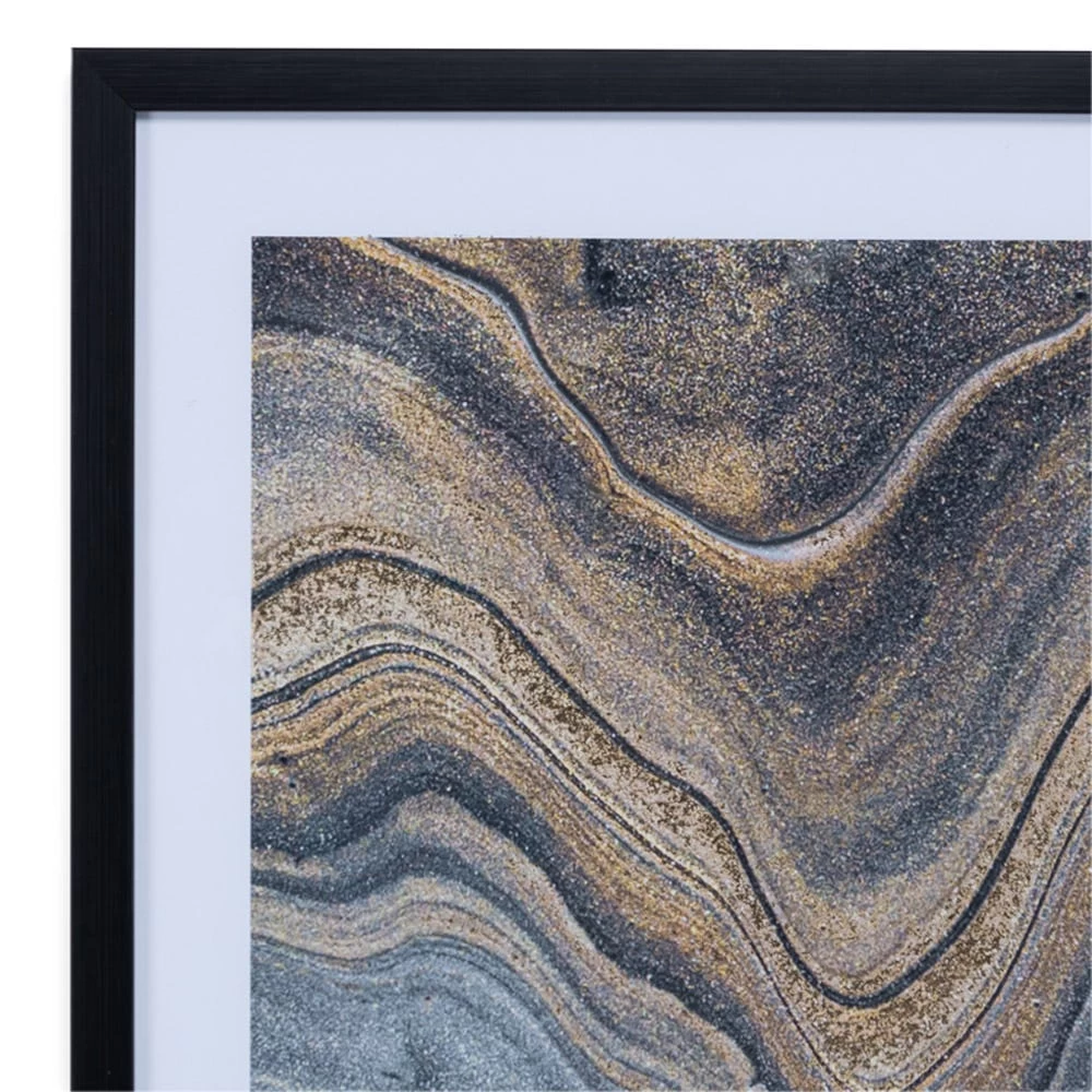 Luna Framed Wall Art, Black & Gold – 61x81 Cm 2 Luna Framed Wall Art, Black & Gold – 61x81 Cm - Image 2