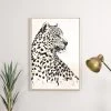 Wild Framed Canvas Art, Grey - 70x100 Cm
