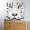 Awe Unframed Wall Art, Grey & Black - 120x120 Cm