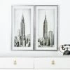 Views Canvas Frame, Gold & Silver - Set Of 2, 53x103 Cm