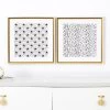 Amaze Canvas Frame, Champagne & White - Set Of 2, 42x42 Cm