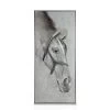 Framed Canvas Art, Leather Horse (80 Cm X 180 Cm - Multicolour)