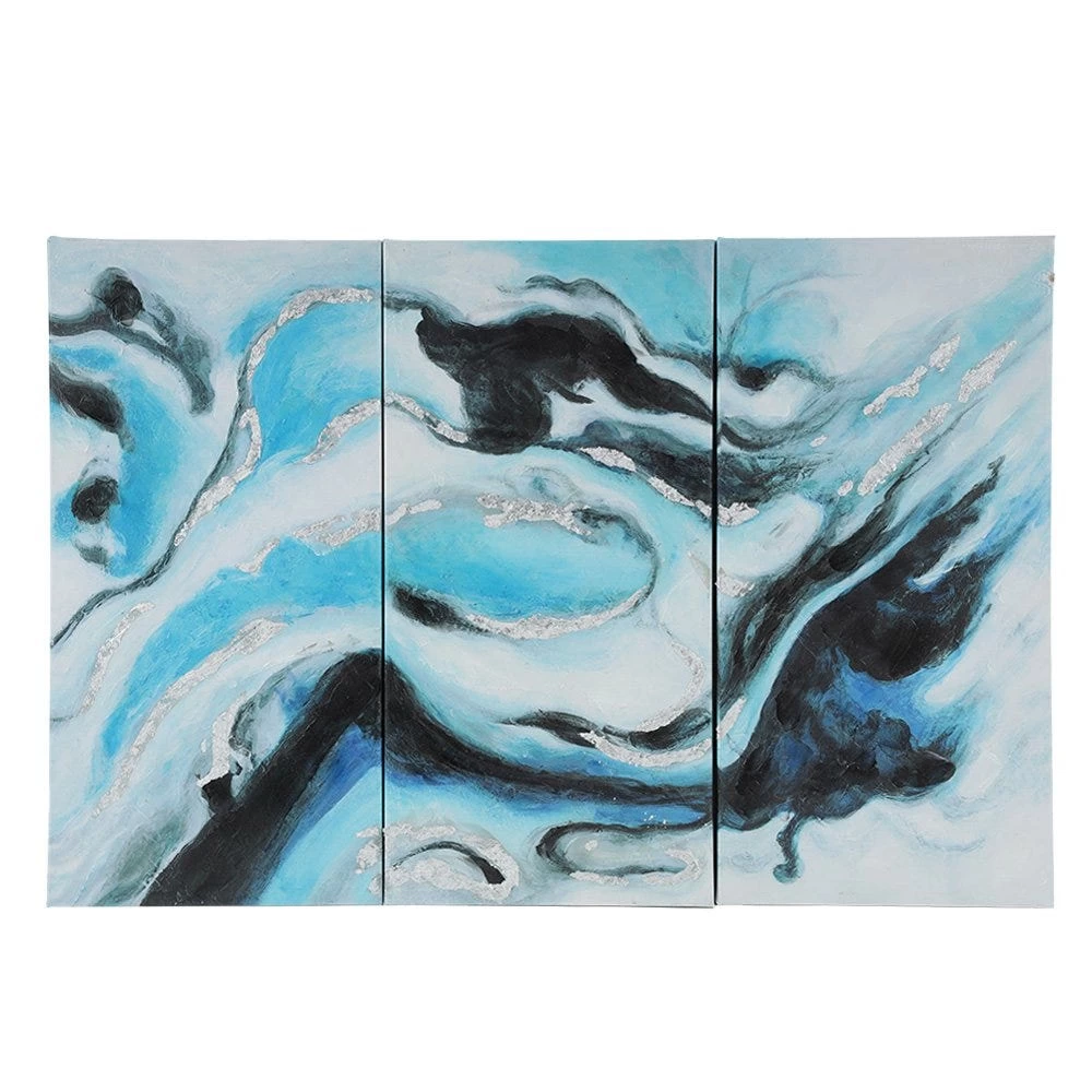 Set Of 3 Colorful Art, Multicolour - 90x60 Cms 1 Set Of 3 Colorful Art, Multicolour - 90x60 Cms