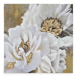 Flower Handmade Canvas Art, Multicolour - 101.5x101.5 Cm