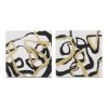Tripteach Canvas Art, Black & Gold – Set Of 2