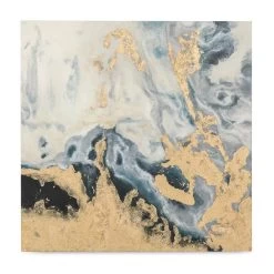 Gold Abstract Wall Art, Multicolour – 127x127 Cm