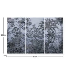 Rainforest Printed Canavs Art, Multicolour- 50x100 Cm -decoration 5110300302232 3