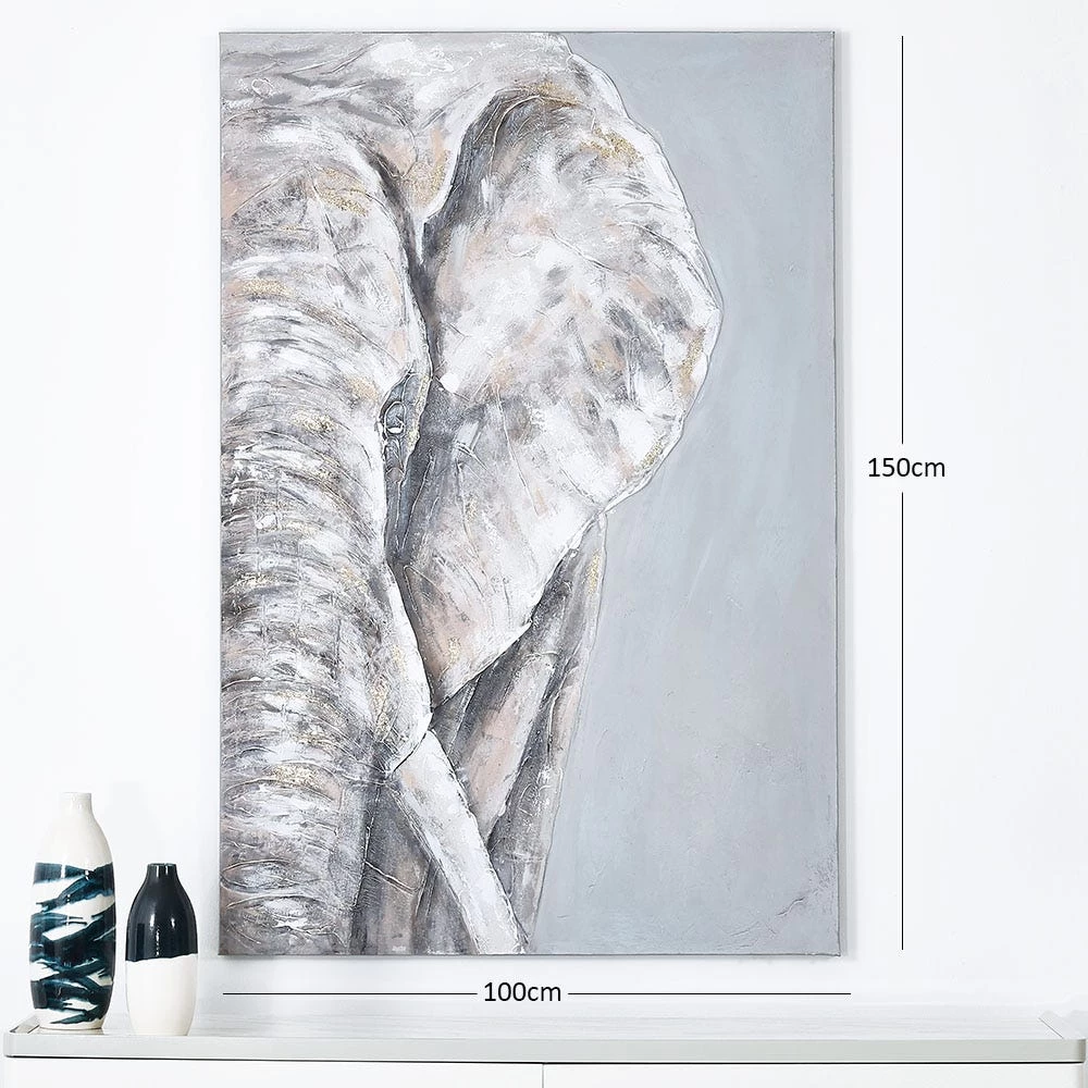 Mig Unframed Wall Art, Grey - 100x150 Cm 1 Mig Unframed Wall Art, Grey - 100x150 Cm
