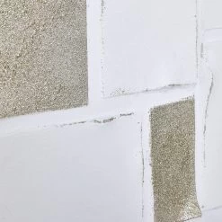 Quad Unframed Wall Art, White & Gold - 100x100 Cm -decoration 5110300302560 3 15