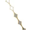 Metal Wall Mirror (16 X 139.5 Cms, Gold)