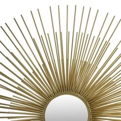 Elio 3D Framed Mirror, Gold - 130x130 Cms -decoration 5110300401119 3