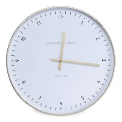 Abyss Round Wall Clock, White – 50 Cm