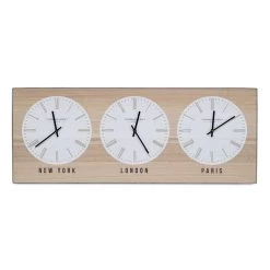 Hitl Wall Clock, Brown & White – 96x38 Cm
