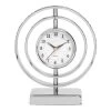 Glint Table Clock, Silver - 16.5x19 Cm