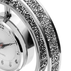 Glint Table Clock, Silver - 16.5x19 Cm -decoration 5110300601762 3