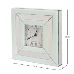 Glint Table Clock, Silver - 25x25 Cm -decoration 5110300601779 3