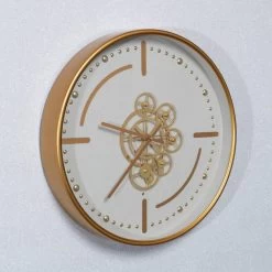 Fliss Wall Clock, Gold - 46 Cm