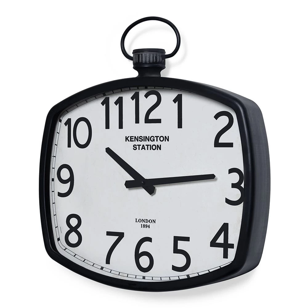 Coast Wall Clock, Black - 40x5.5x42 Cm 1 Coast Wall Clock, Black - 40x5.5x42 Cm