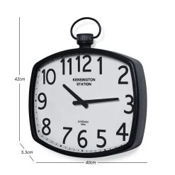 Coast Wall Clock, Black - 40x5.5x42 Cm 7 Coast Wall Clock, Black - 40x5.5x42 Cm -decoration 5110300601885 4