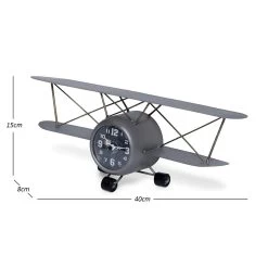 Take Off Wall Clock - Silver, 40x8x15 Cm -decoration 5110300601915 3