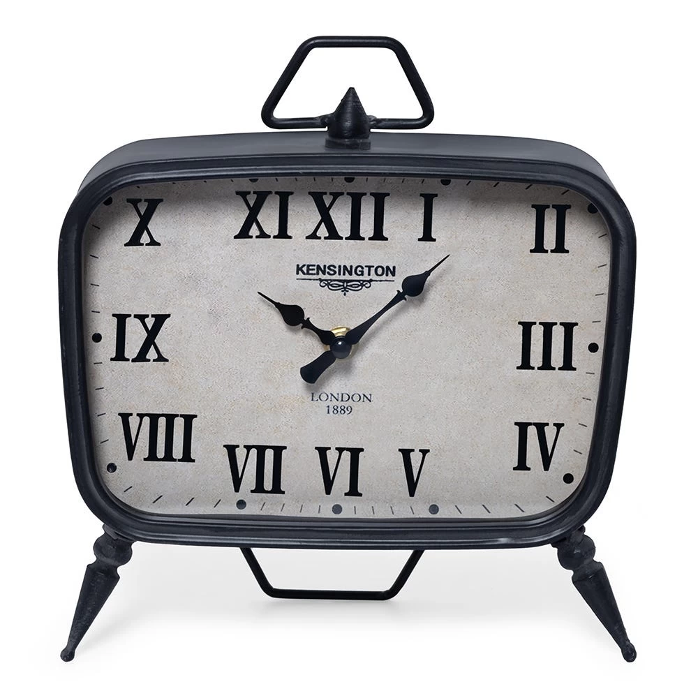 Coast Table Clock, Black - 22x8.5x25 Cm 2 Coast Table Clock, Black - 22x8.5x25 Cm - Image 2