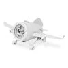 Take Off Table Clock, White - 42x23x14 Cm