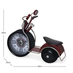 Steer Table Clock, Red & Black - 22.5x12x16.5 Cm -decoration 5110300601960 4
