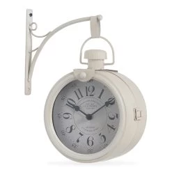 Vintage Wall Clock, White - 28x11.5x31 Cm
