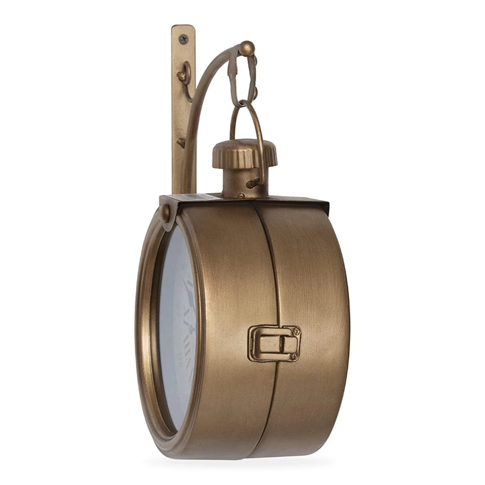 Vintage Wall Clock, Gold - 28x11.5x31 Cm 2 Vintage Wall Clock, Gold - 28x11.5x31 Cm - Image 2