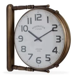 Vintage Wall Clock, Gold - 38x10x38 Cm