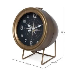 Take Off Table Clock, Gold - 16x16.5x22 Cm -decoration 5110300602073 3