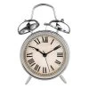Melk Alarm Clock, Silver & Beige - 31x8 Cm