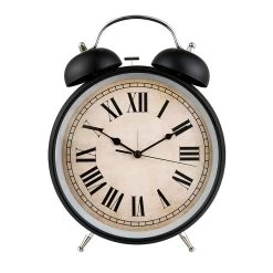 Melk Alarm Clock, Black & Beige - 31x8 Cm
