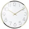 Moon Wall Clock, Gold & White - 34.5x4.1 Cm