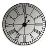 Duke Round Wall Clock, Silver - 45 Cm