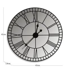 Duke Round Wall Clock, Silver - 45 Cm -decoration 5110300602288 3