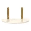 Glo Wall Shelf, Gold & White - 45x20 Cm