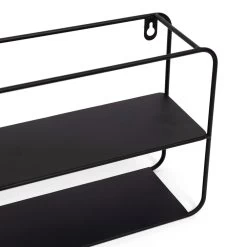 Urban Shelf With Clock, Matte Black - 60x21 Cm -decoration 5110300702346 3
