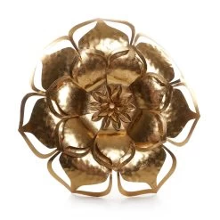 Flower Wall Décor (43 X 42 Cms, Gold)