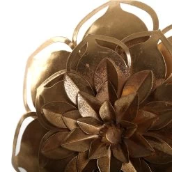Flower Wall Décor (23 X 22.5 Cms, Gold) -decoration 5110300800776 3