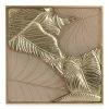 Peony Metal Wall Art, Gold - 56.5x56.4 Cm