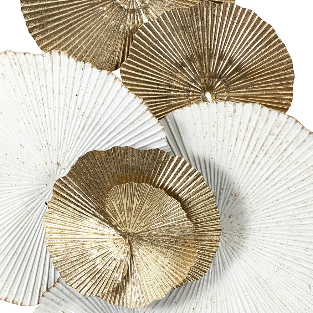 Miela Wall Decor, Gold & White - 91x49x6 Cm 2 Miela Wall Decor, Gold & White - 91x49x6 Cm - Image 2