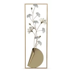 Roth Wall Decor, Gold & White - 31x90x5 Cm