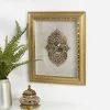 Saray Mohammad Framed Wall Art, Gold - 32x45 Cm