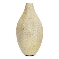 Thea Vase, White & Gold - 20x40 Cm