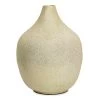 Thea Round Vase, White & Gold - 35x48 Cm