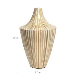 Helen Vase, White & Natural - 27x45 Cm -decoration 5110400200544 3