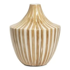 Helen Vase, White & Natural - 27x31 Cm